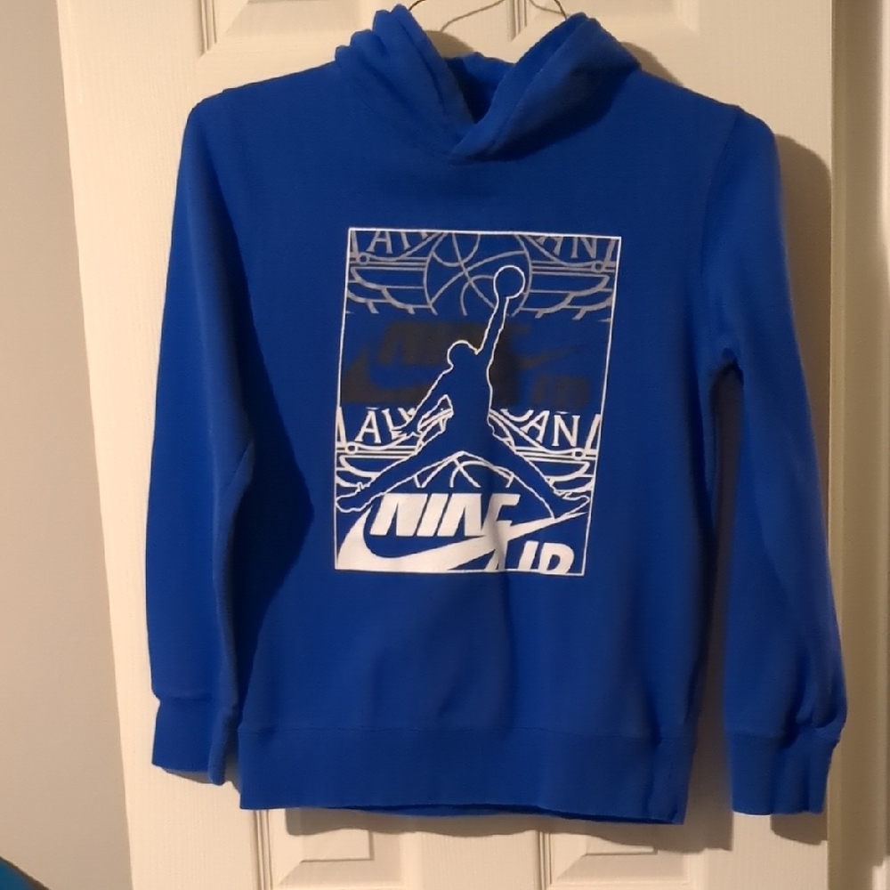 Jordan Kids Blue Graphic Hoodie